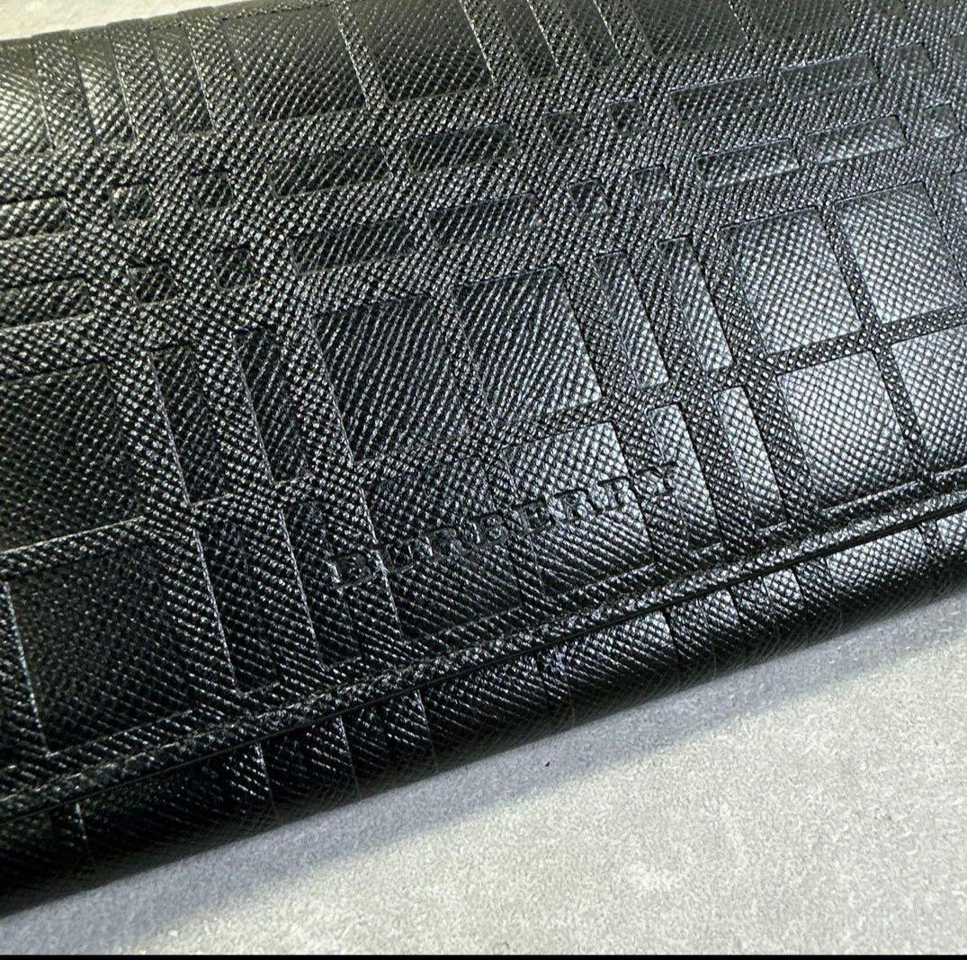 ★美品★ BURBERRY バーバリー エンボス 長財布 サフィアーノ レザー