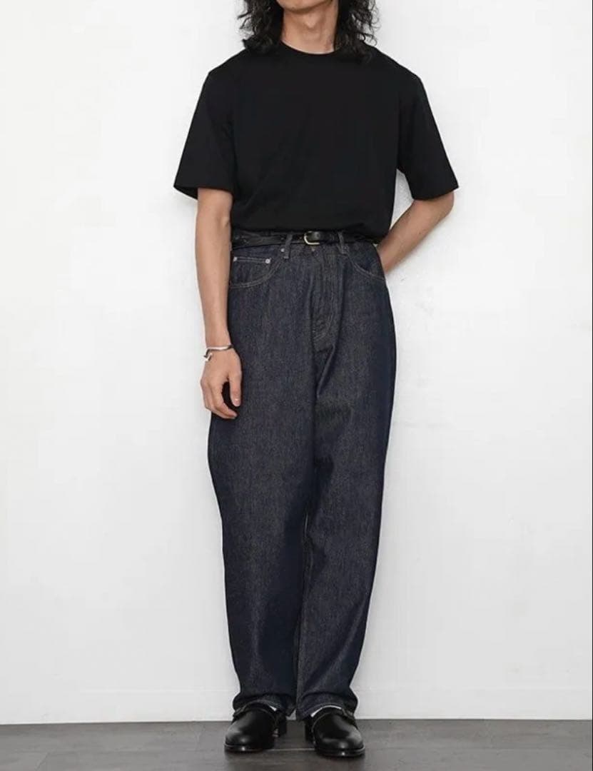 【極美品】AURALEE LUSTER PLAITING TEE BLACK 3