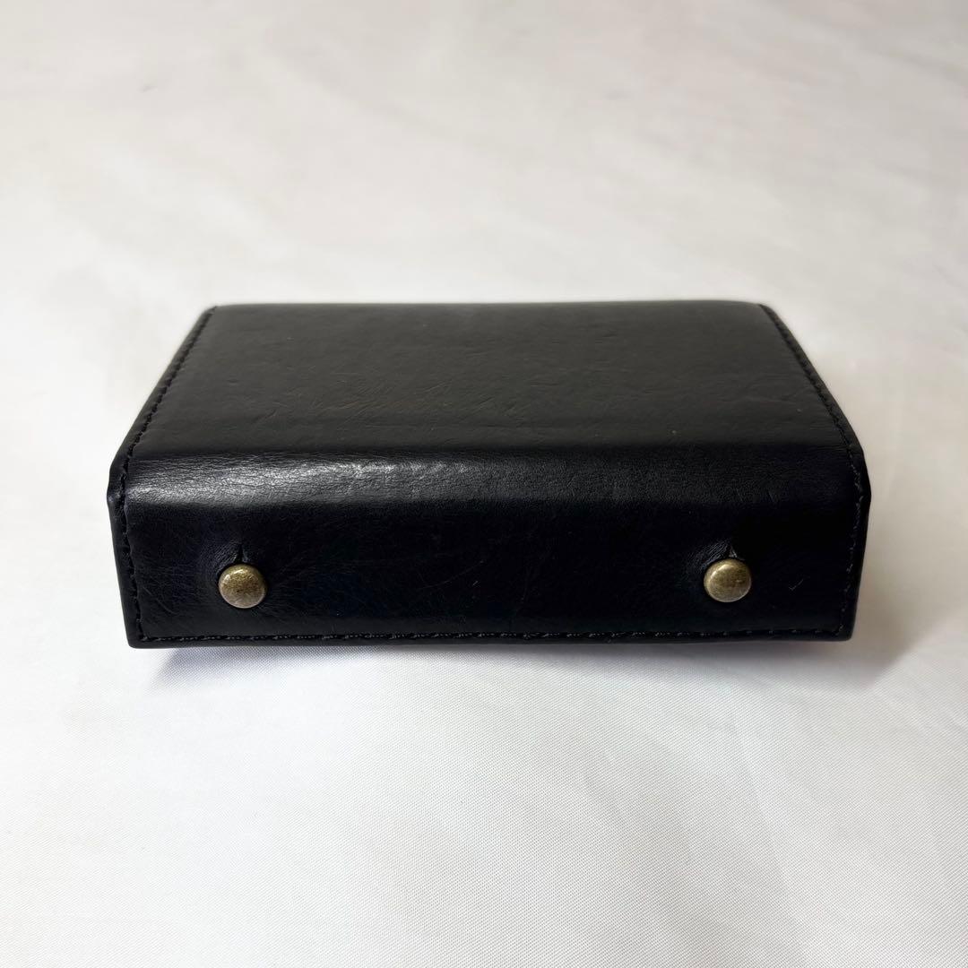 【美品】　エムピウ　ミッレフォッリエ2 P25 ２つ折り財布　ブラック　人気