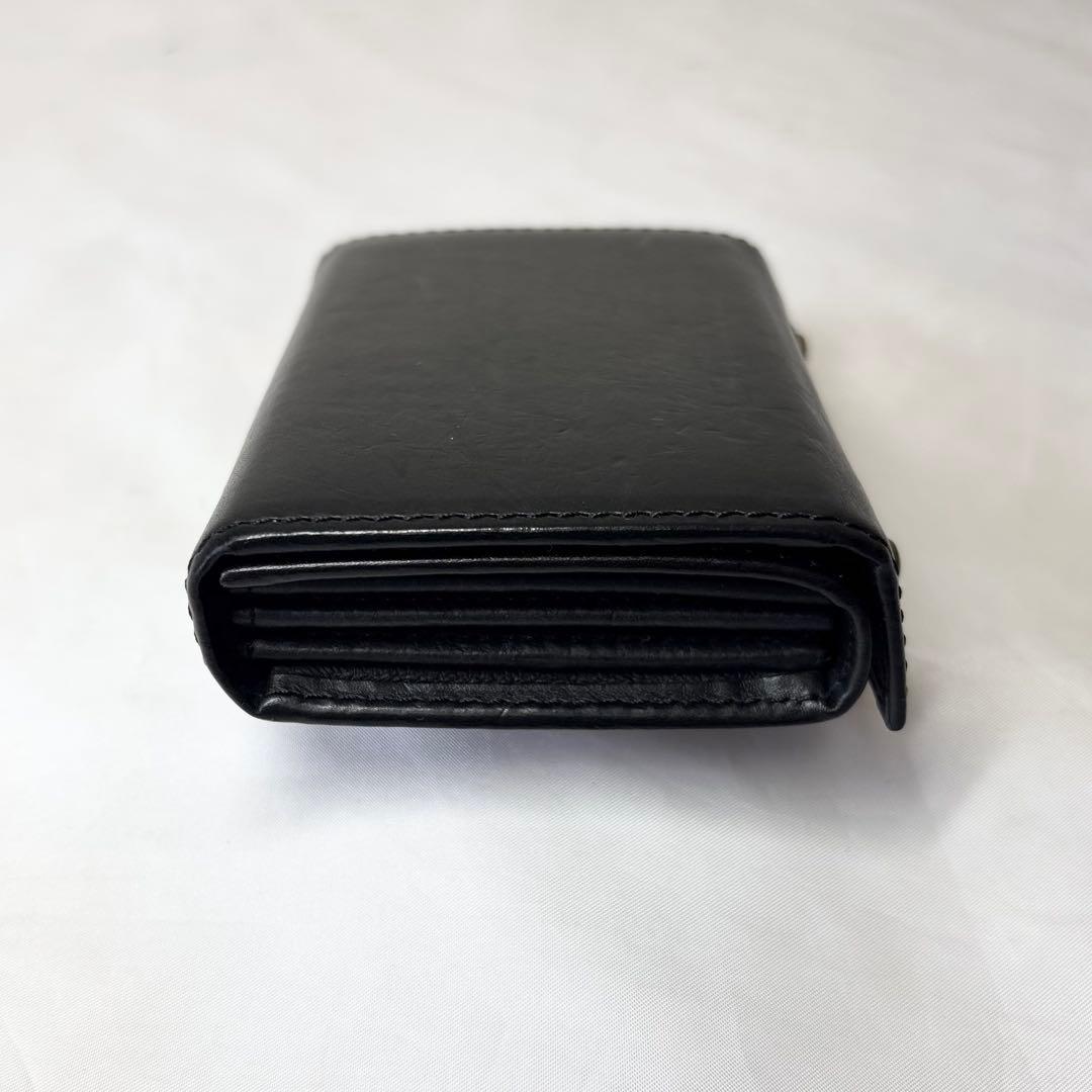 【美品】　エムピウ　ミッレフォッリエ2 P25 ２つ折り財布　ブラック　人気