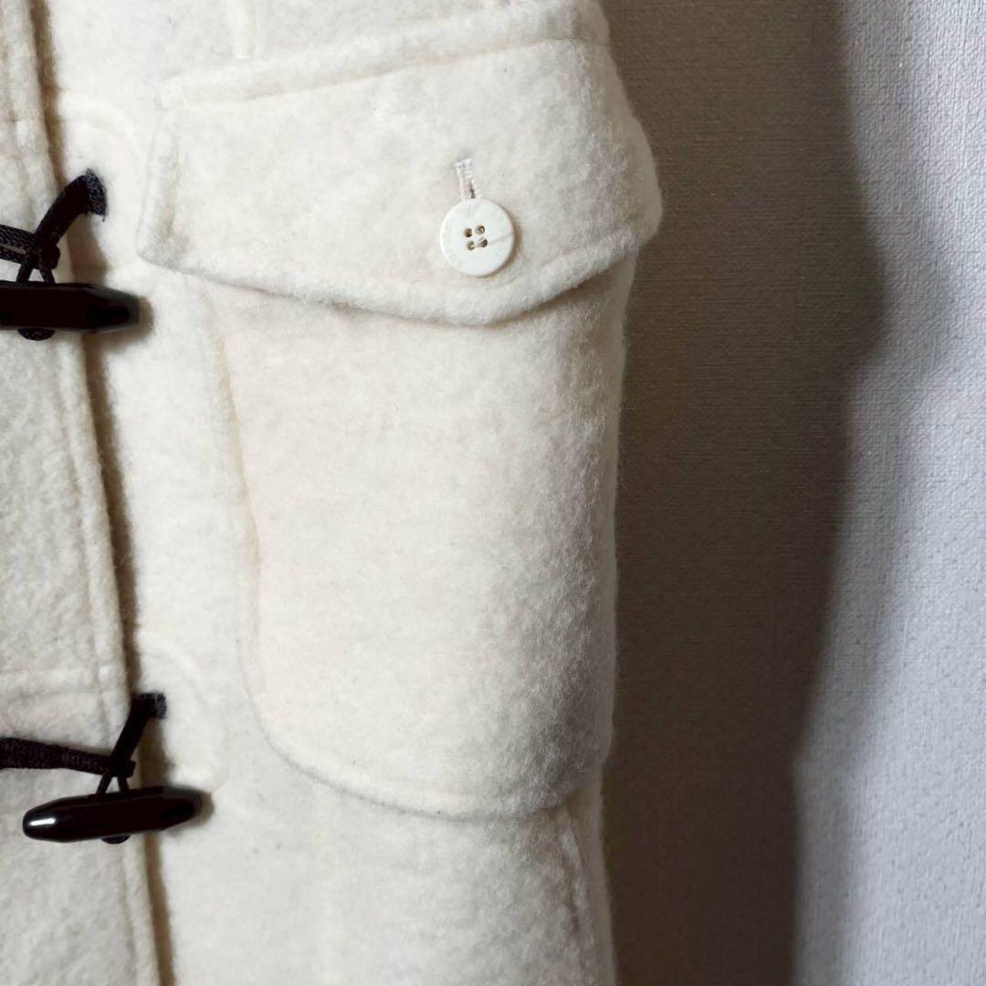 エンポリオアルマーニ ロングダッフルコート フーディ ウール トグル ジップ