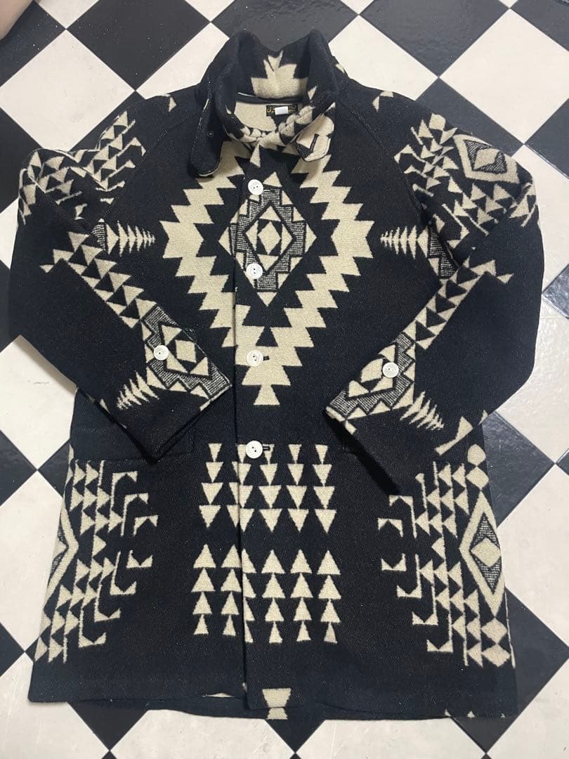 気まぐれ値下げ　定価107800円　ジェラード　セーラムコート　ネイティブ柄　M