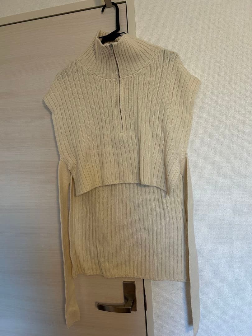 【専用】美品　エトレトウキョウ　ハーフジップタートルニットベスト