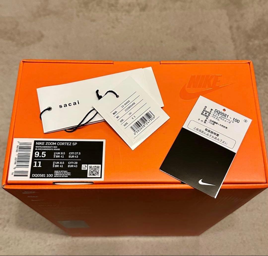 sacai × Nike Zoom Cortez 27.5 サカイ　ナイキ