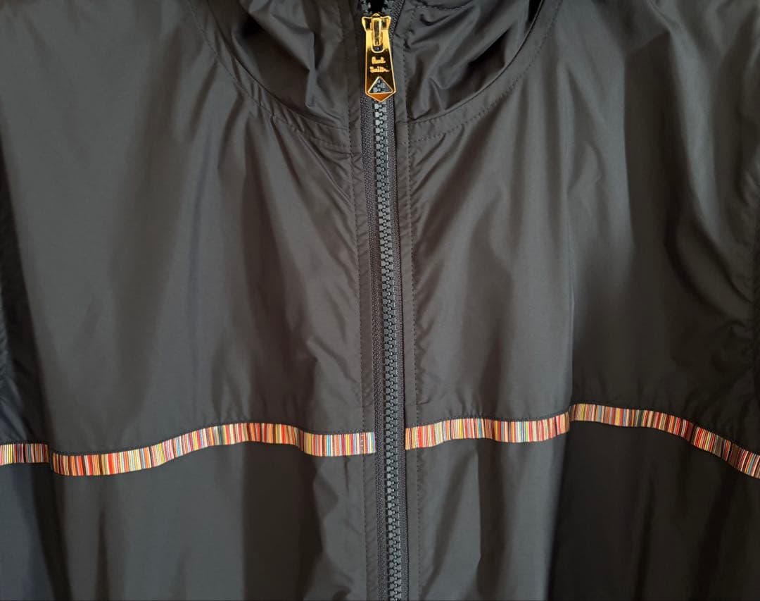 【美品】PaulSmith マルチストライプフーデッドブルゾン