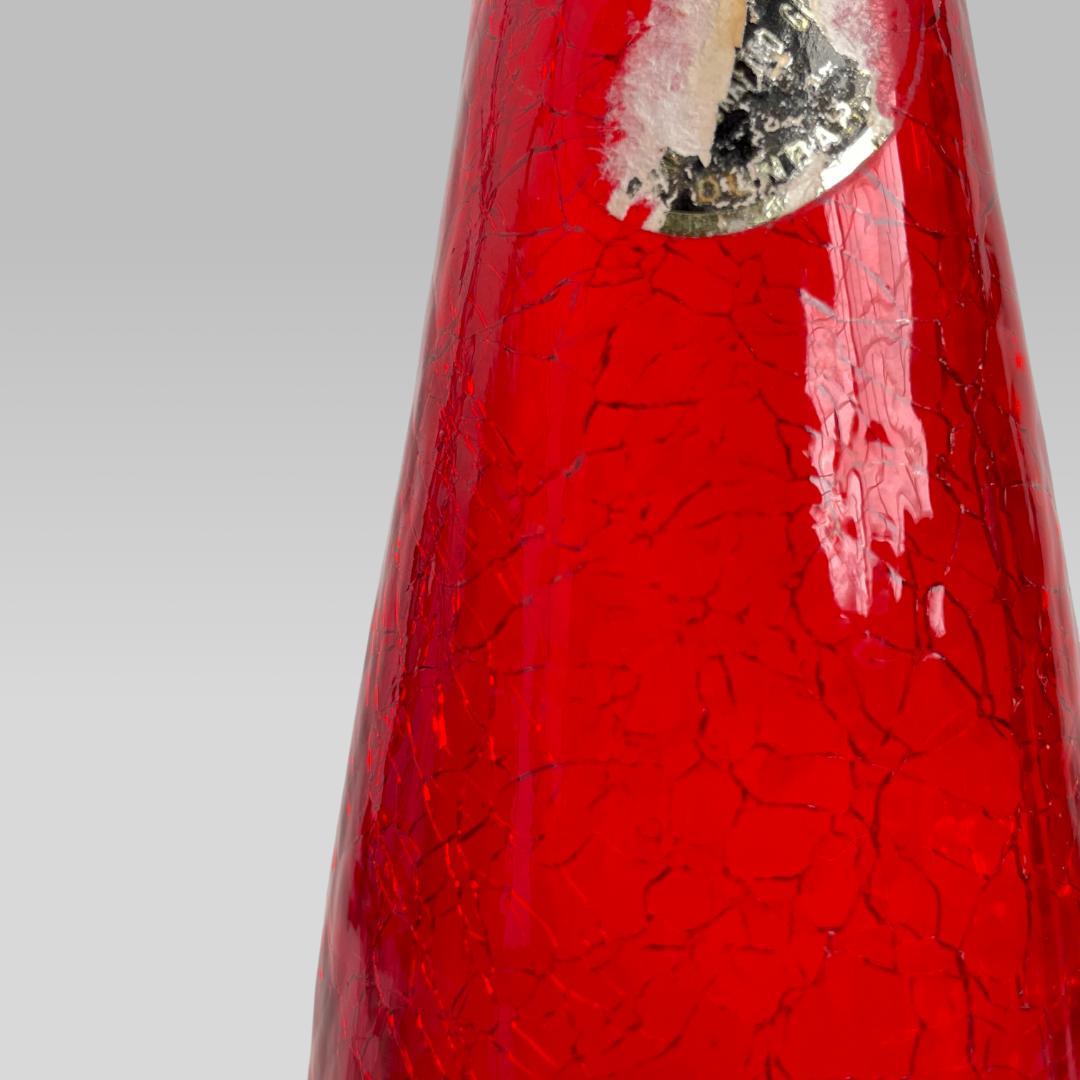 USA製 60~70s【Kanawha】カナワ社 クラッケル ガラスベース 花瓶