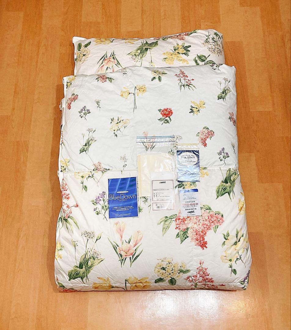 【丸八真綿】新品プレミアムリフレッシュダウン掛け布団 シングルサイズ