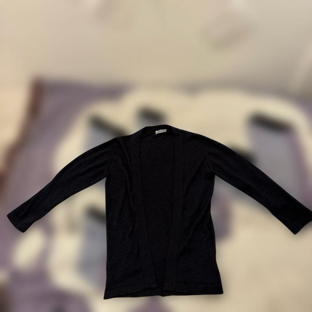 ジョンスメドレー　［UNISEX］ノーカラー長袖ボタンレスニットカーディガン