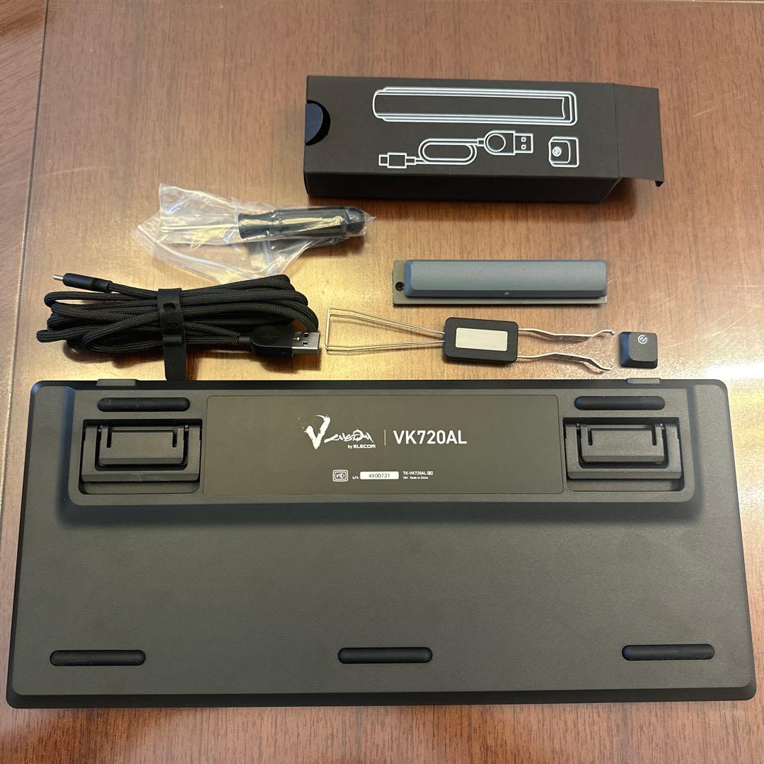 ゲーミングキーボード TK-VK720ALBK ブラック 有線 日本語配列