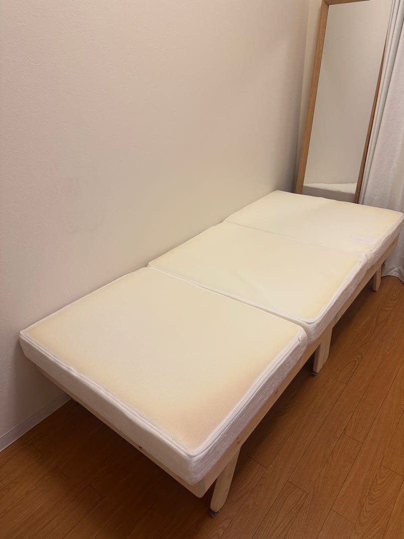 【最終値下げ】セミシングルショート 折りたたみ木製すのこベッド パタントベッド
