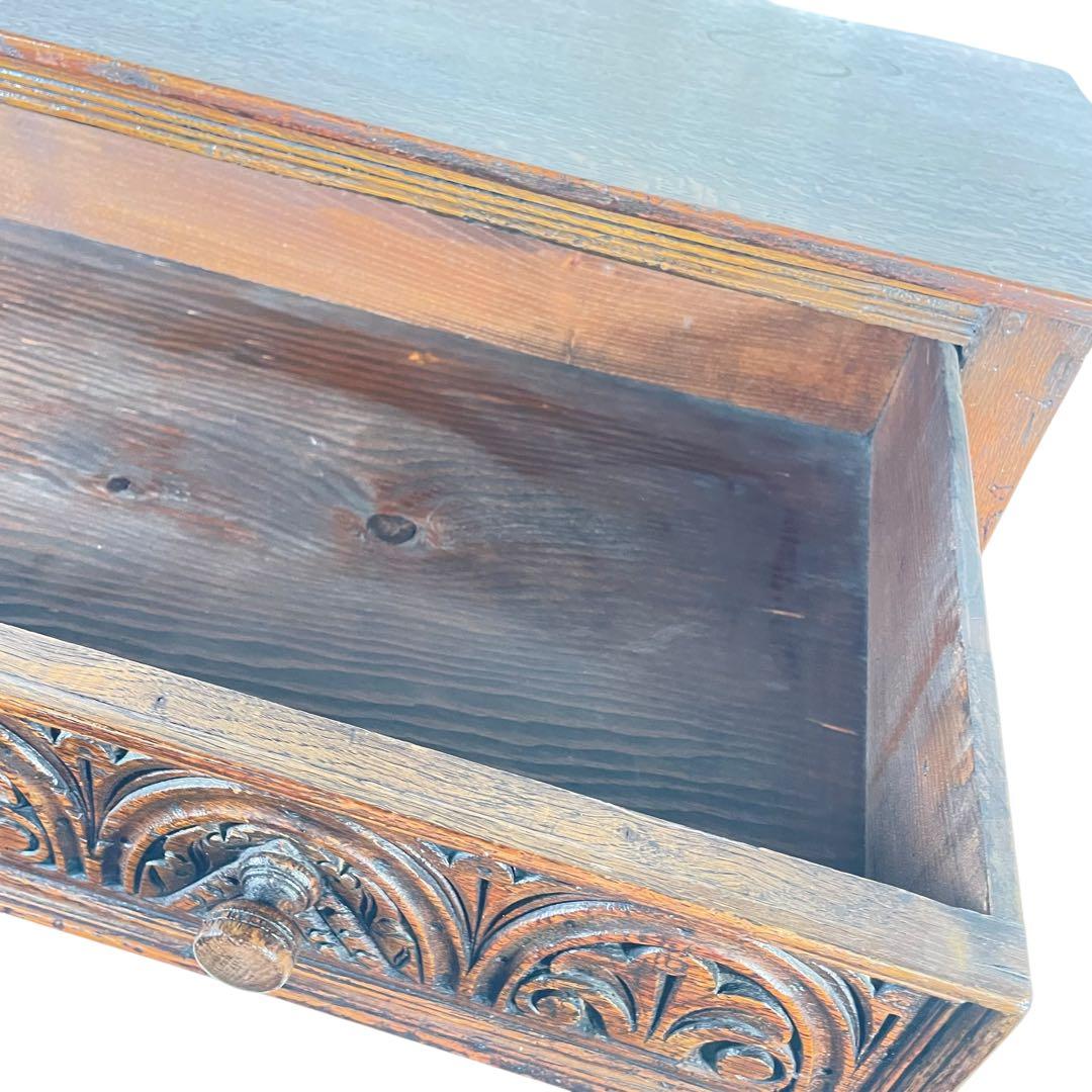 ケンタ　HR396 【アンティーク英国】1930年代　カービング　チェスト