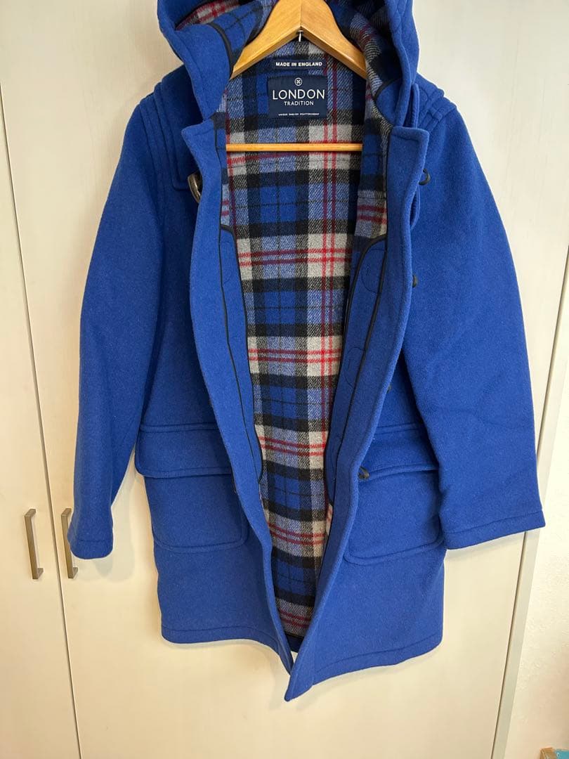 ENGLAND LONDON Traditionダッフルコート 青　42