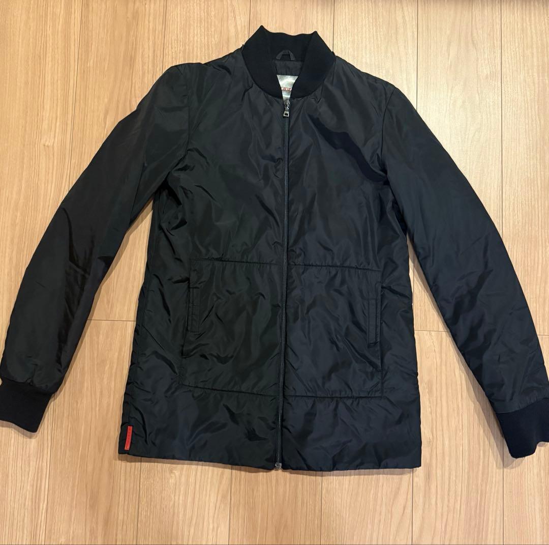 PRADASPORTナイロンジャケット中綿ダウンイタリア製プラダアウター黒40