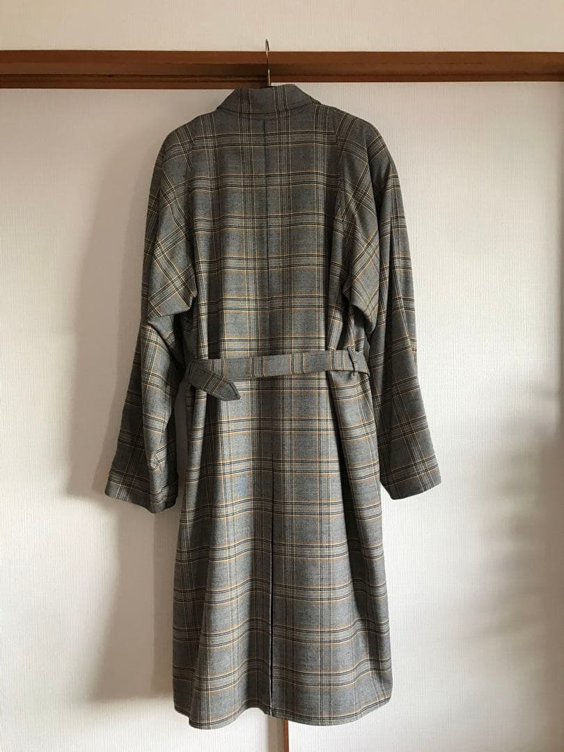 正規品 GUCCI グッチ 2019AW チェック柄ウールトレンチコート