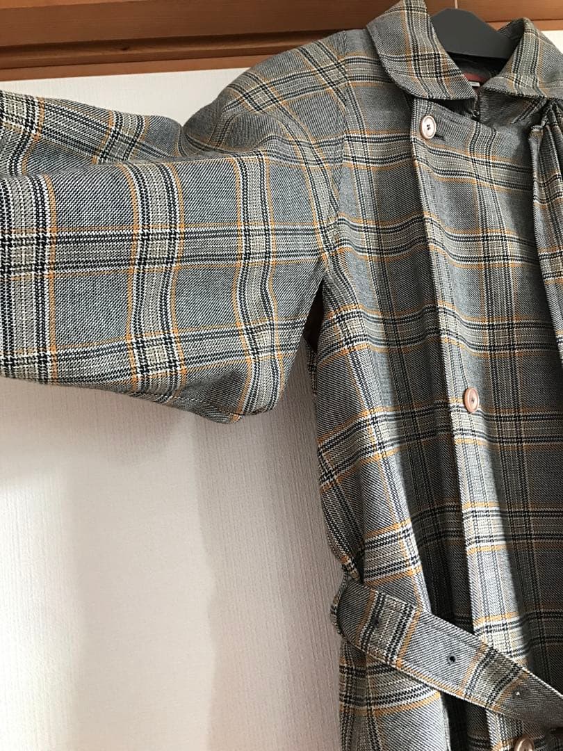 正規品 GUCCI グッチ 2019AW チェック柄ウールトレンチコート