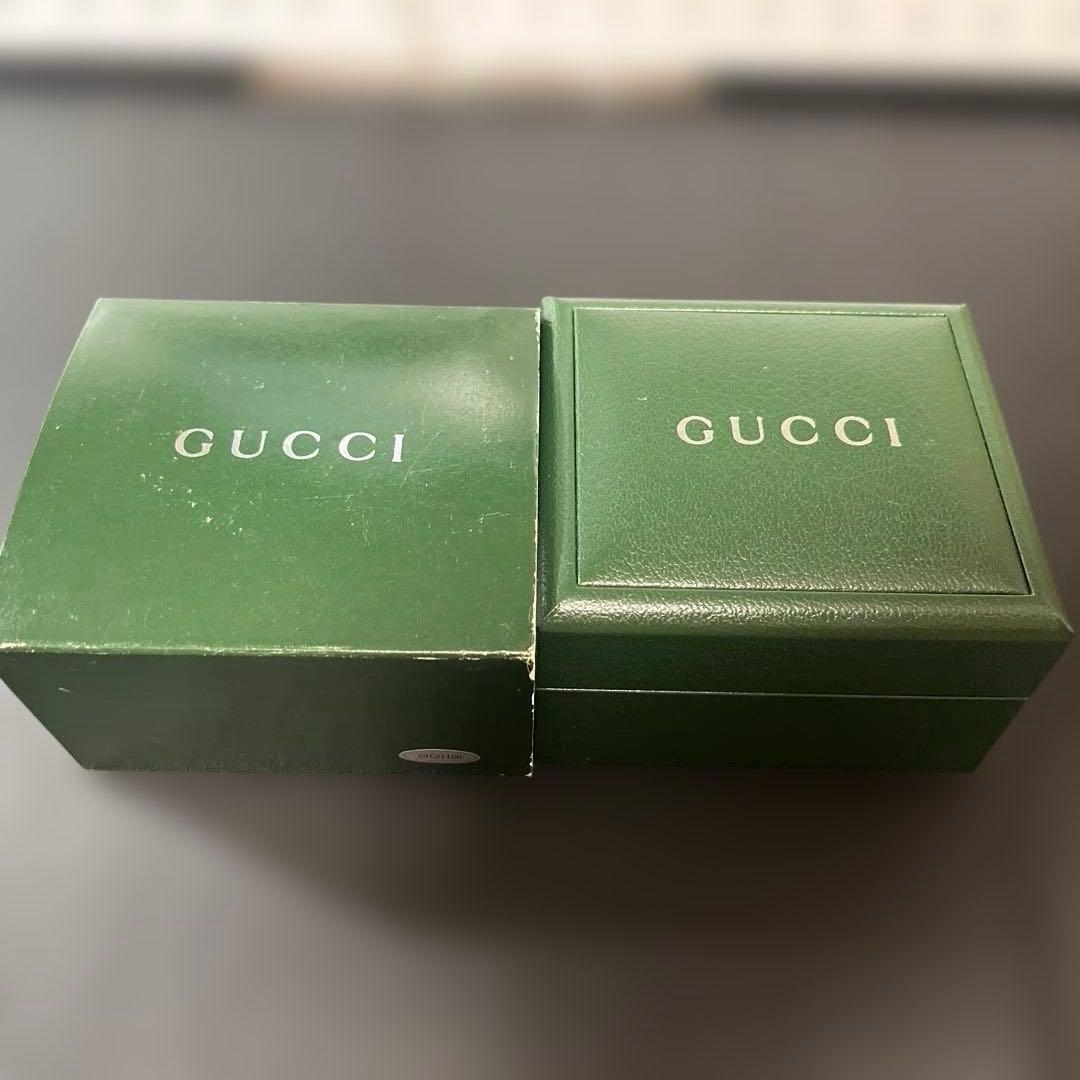 【美品】GUCCI　チェンジベゼル　シルバー　新品電池　レディース腕時計　稼働