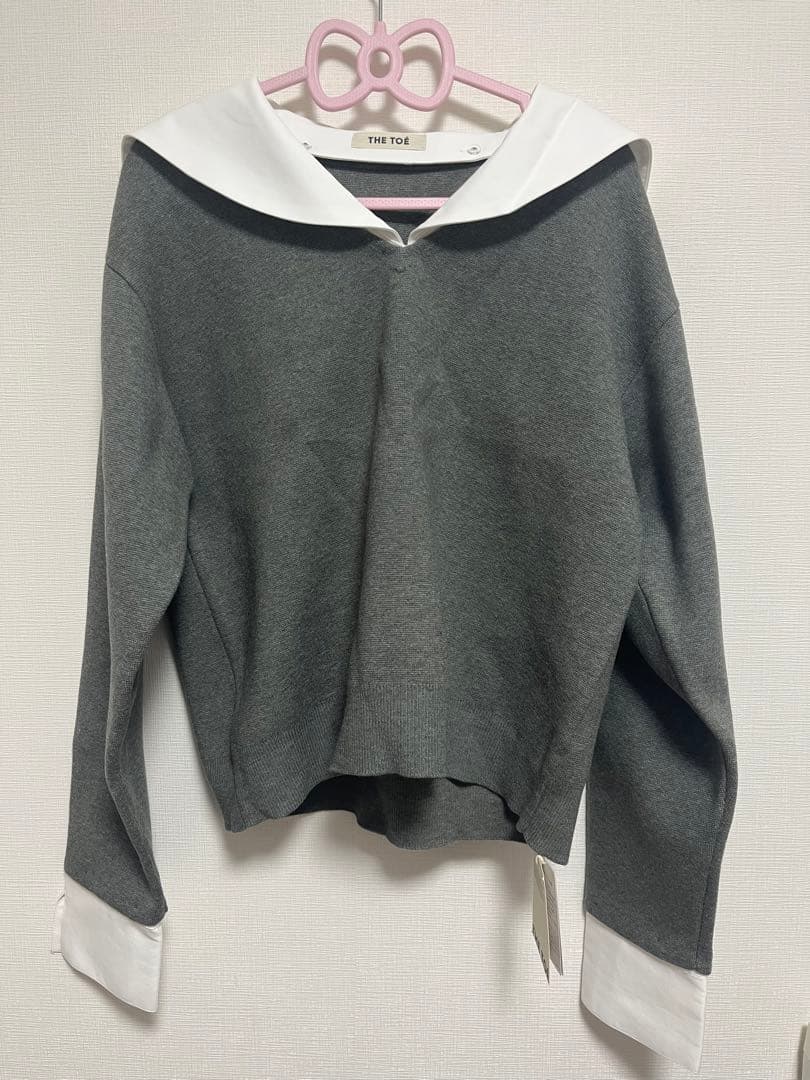 THE TOÉ THE TOE Cochem Sailor Top グレー　S