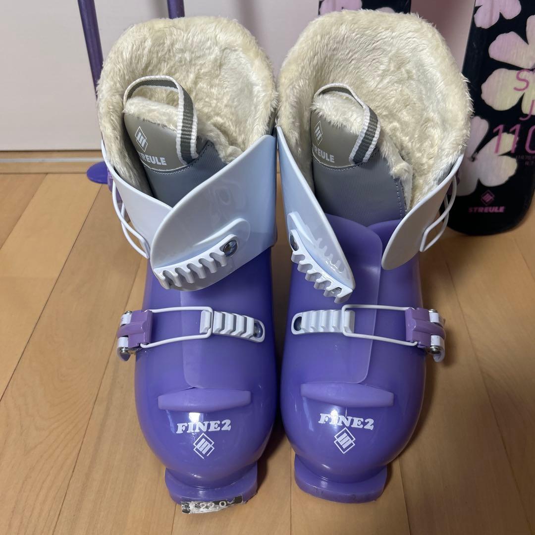 シュトロレイ スキー板 110cm ブーツ22.0cm ストック85cm