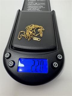 日本製K18ゴールドチェーンネックレス ビーズ2.2g