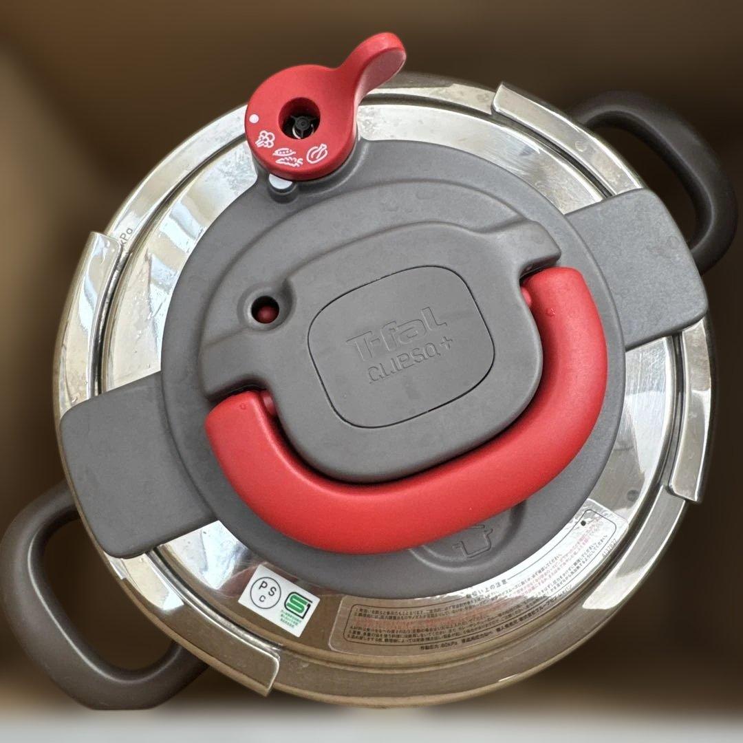 T-fal クリプソ アーチ パプリカレッド 6L【used】中カゴ未使用取説有