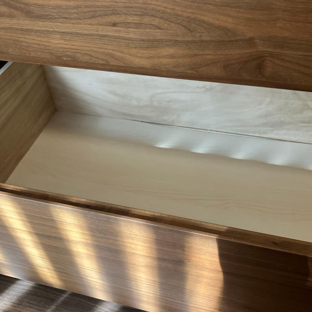無印良品 木製チェスト4段 88×44×83 ウォールナット材