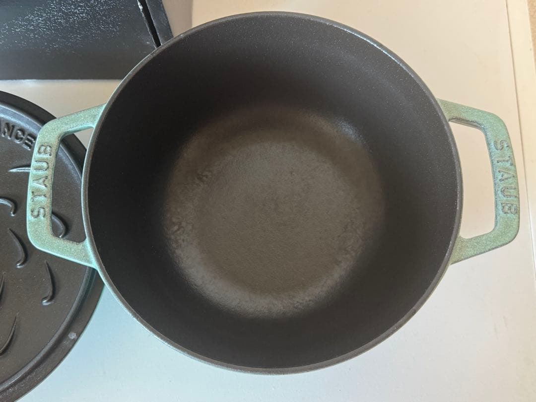 STAUB ストウブ ワナベ Wa-NABE M 18㎝ セージグリーン