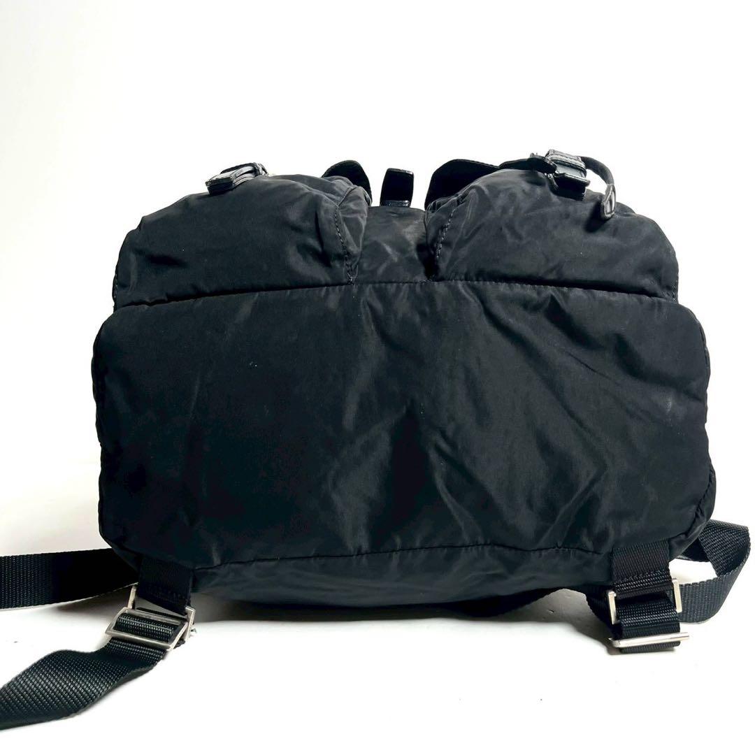 【極上美品✨】プラダ バッグパック リュック 三角ロゴ 巾着 テスートナイロン