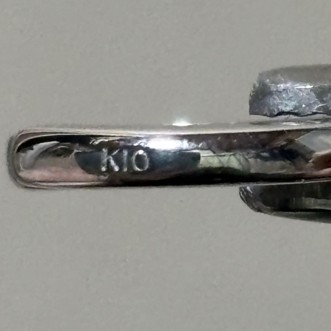 ジュエリーツツミ　k10 ダイヤモンド　フープピアス