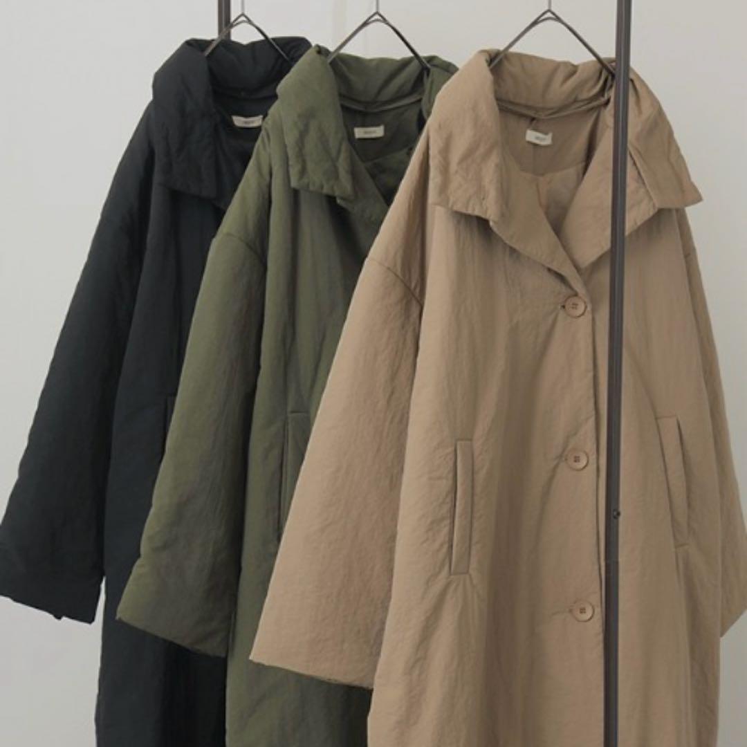 【新品】HUG.U ハグユー　中綿コート/ロングコート　カーキ　完売品⭐︎