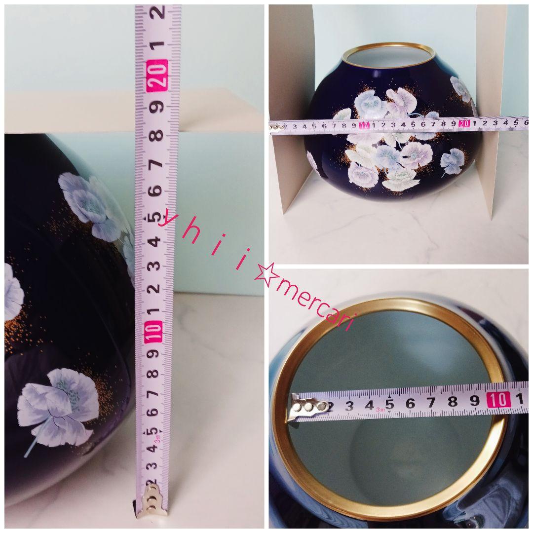 【大変珍しい】宮内庁御用達 有田焼 香蘭社 金襴手色絵花文 花瓶 壺 茶道