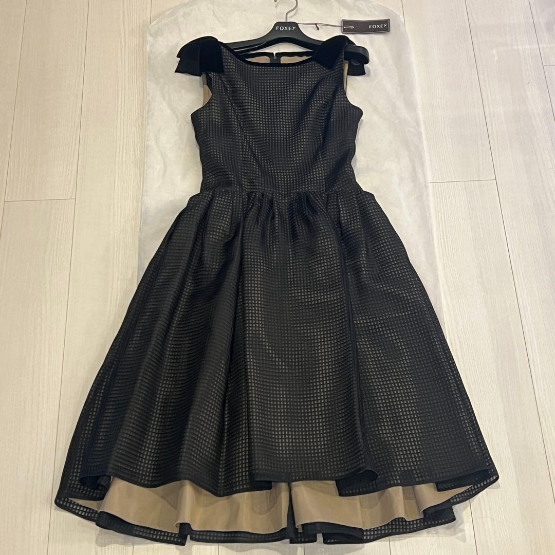 極美品　FOXEY ワンピース フレアドレス　38