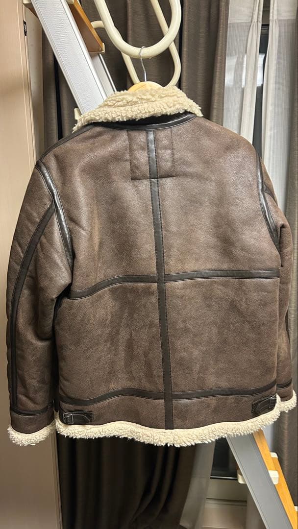 B-3 ムートンジャケット ALPHA INDUSTRIES ブラウン
