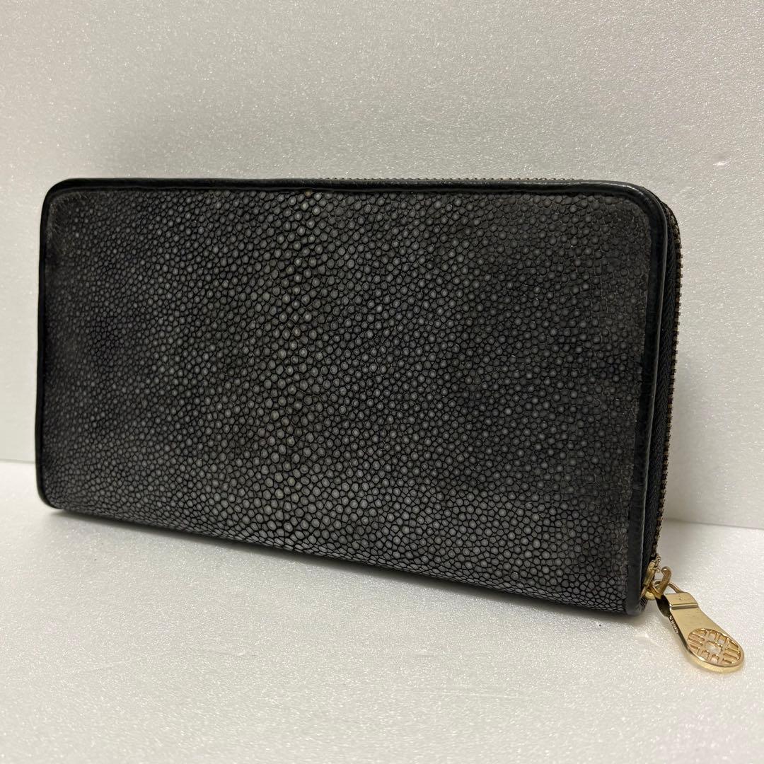 極美品　muta　長財布　ガルーシャ　スティングレイ　ラウンドファスナー　エイ革