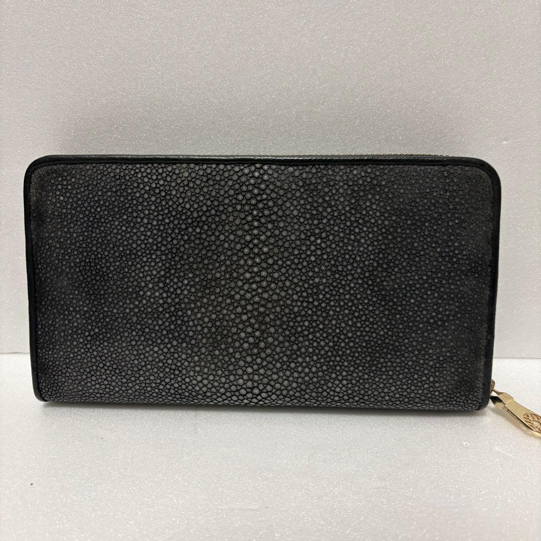 極美品　muta　長財布　ガルーシャ　スティングレイ　ラウンドファスナー　エイ革