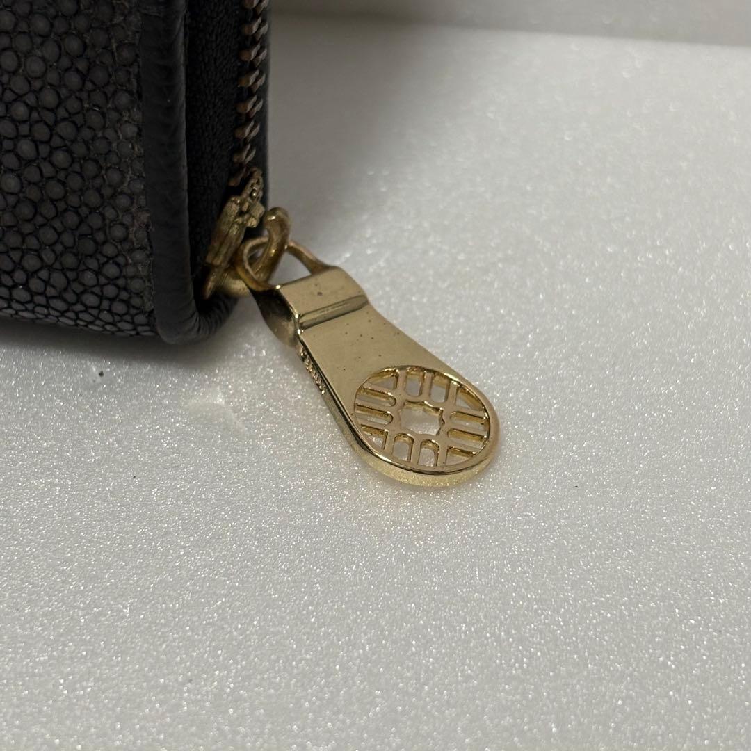 極美品　muta　長財布　ガルーシャ　スティングレイ　ラウンドファスナー　エイ革