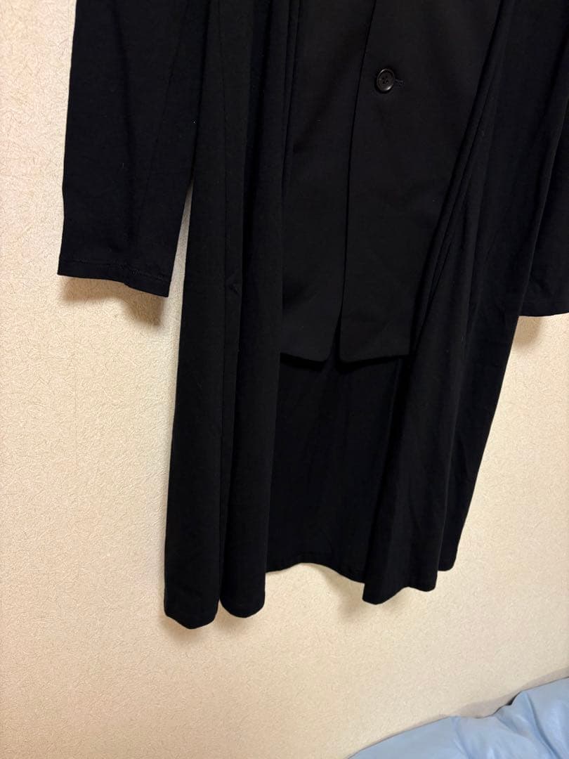 新品　ヨウジヤマモトYohji ウールギャバジン　コート　ジャケット　黒ブラック