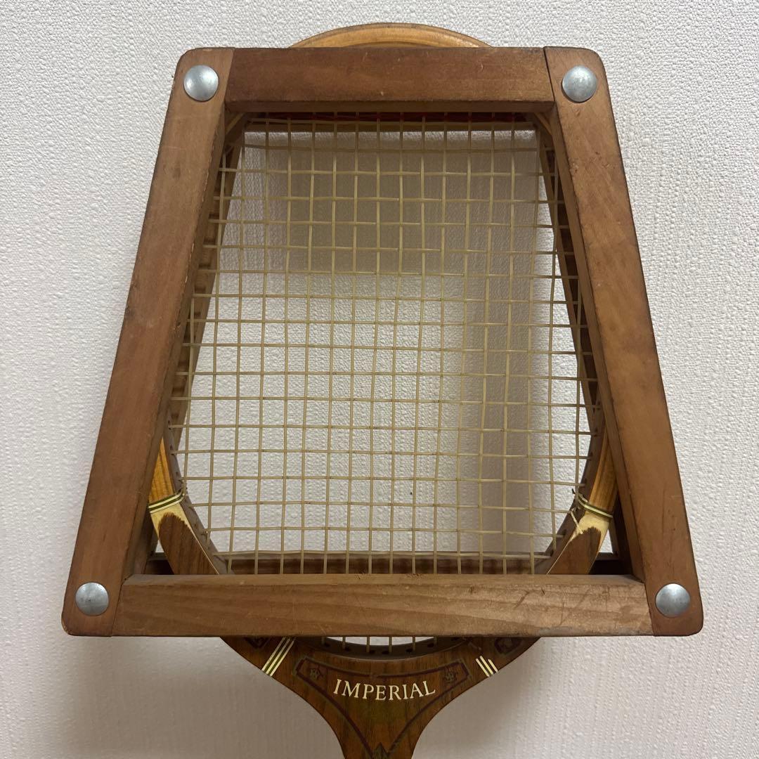 TAD DAVIS IMPERIAL木製テニスラケット ビンテージ プレス付き