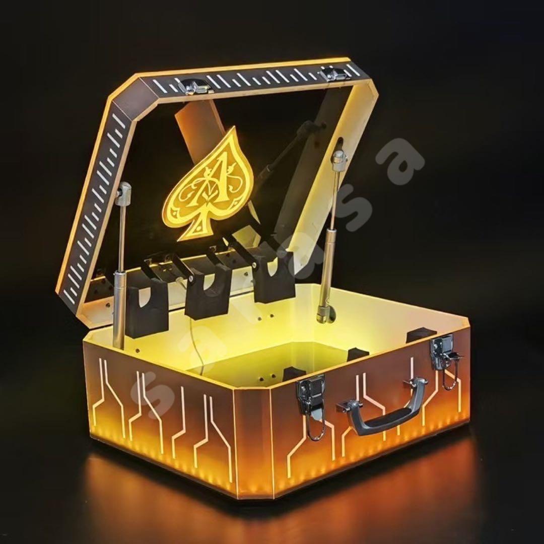 【新品】LED照明付きシャンパン ボトル アルマンド ボックス ケース