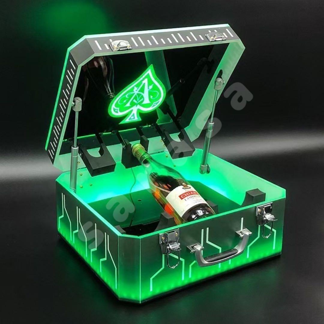 【新品】LED照明付きシャンパン ボトル アルマンド ボックス ケース
