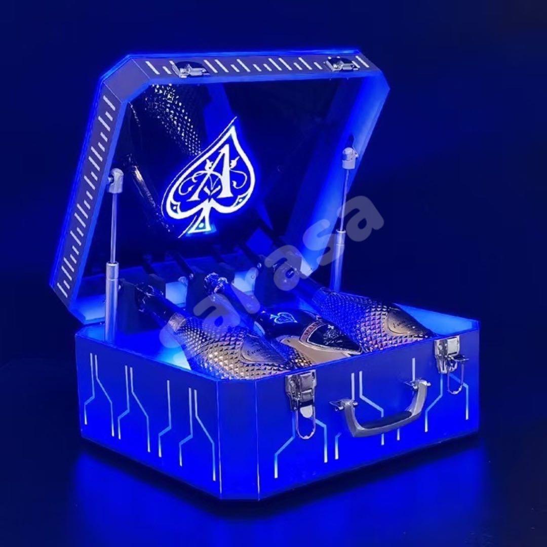 【新品】LED照明付きシャンパン ボトル アルマンド ボックス ケース