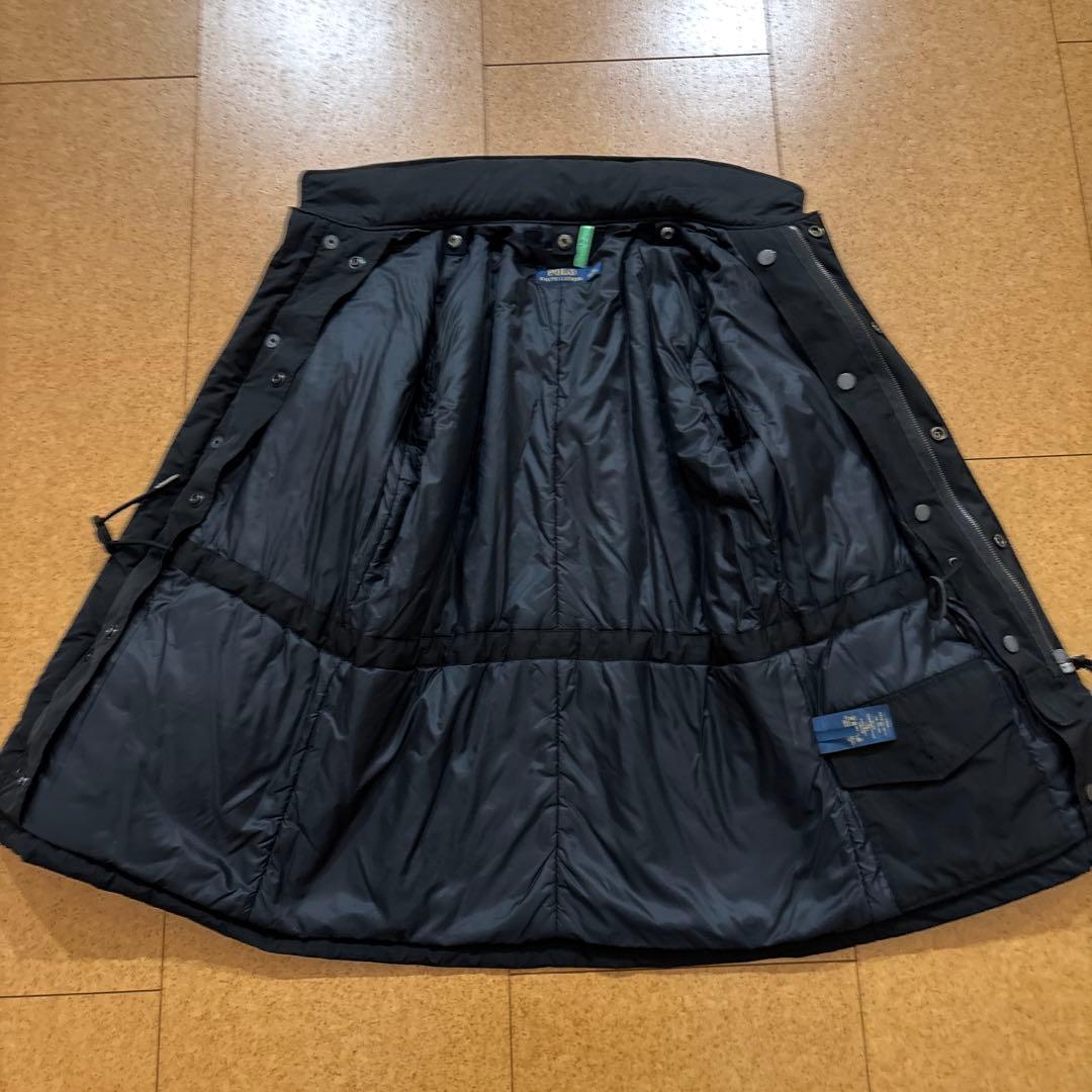 新品同様　ポロラルフローレン ミリタリー ジャケット ファーライナー付　黒　XS
