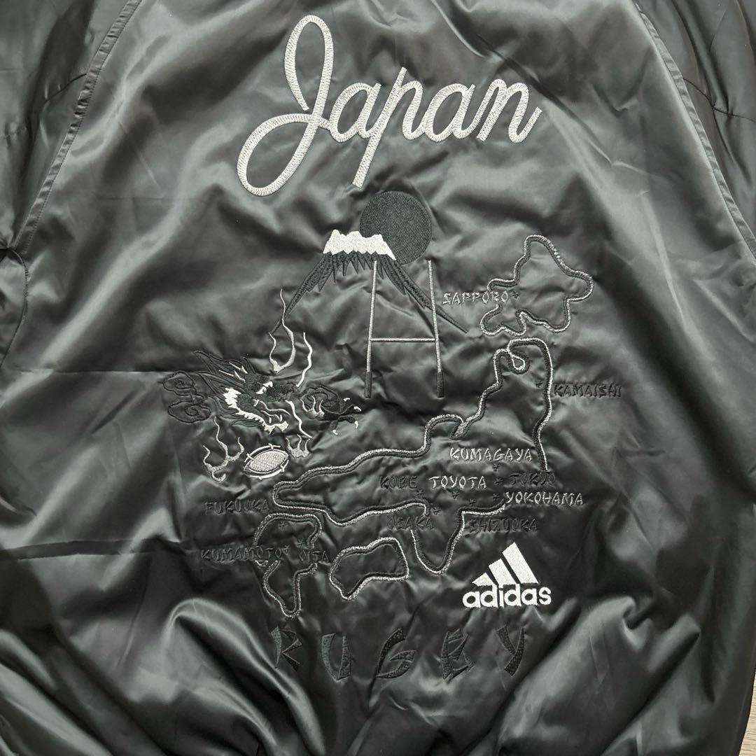 美品　adidasオールブラックス　スカジャン　和柄刺繍　Lサイズ 日本限定
