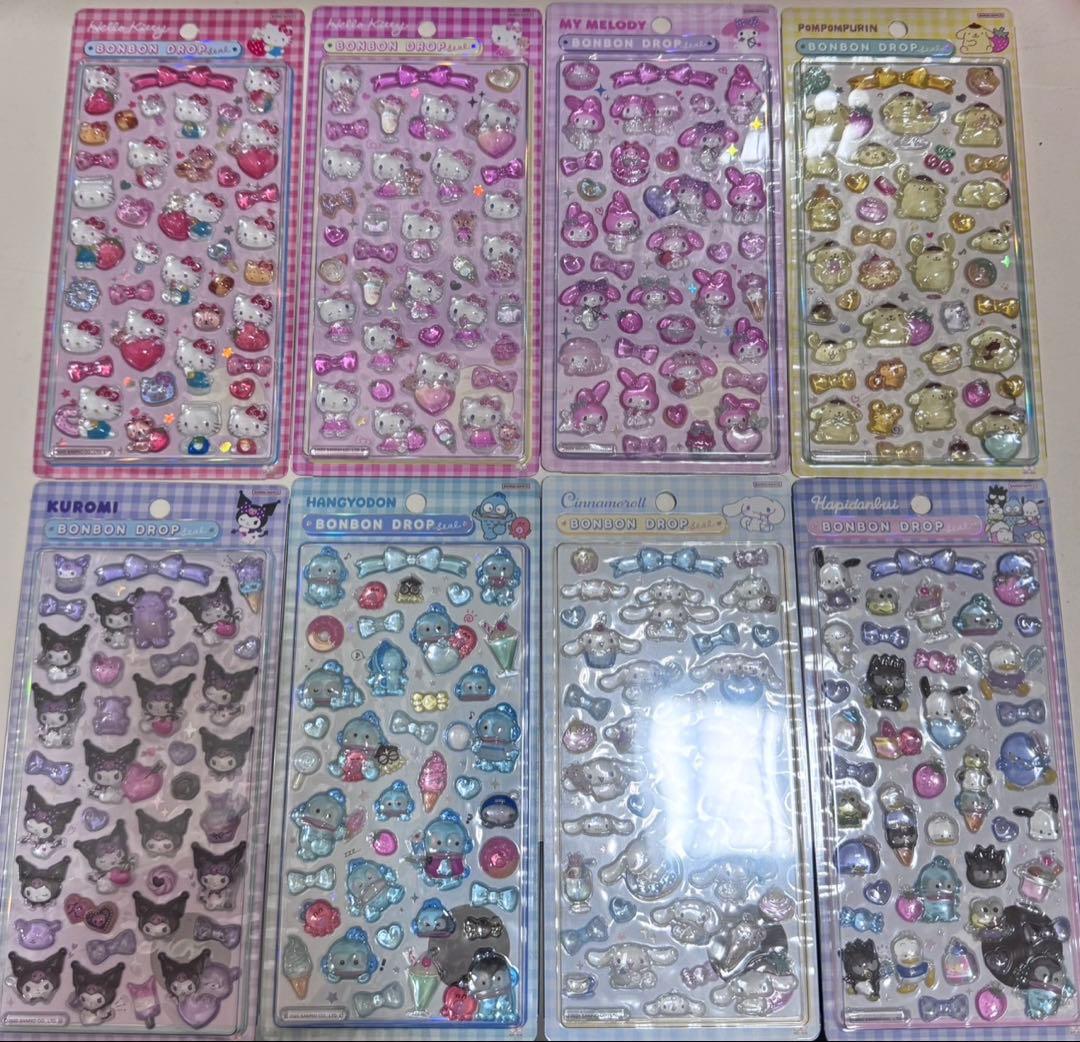 [正規品]ボンボンドロップシール第二弾サンリオ8点セット