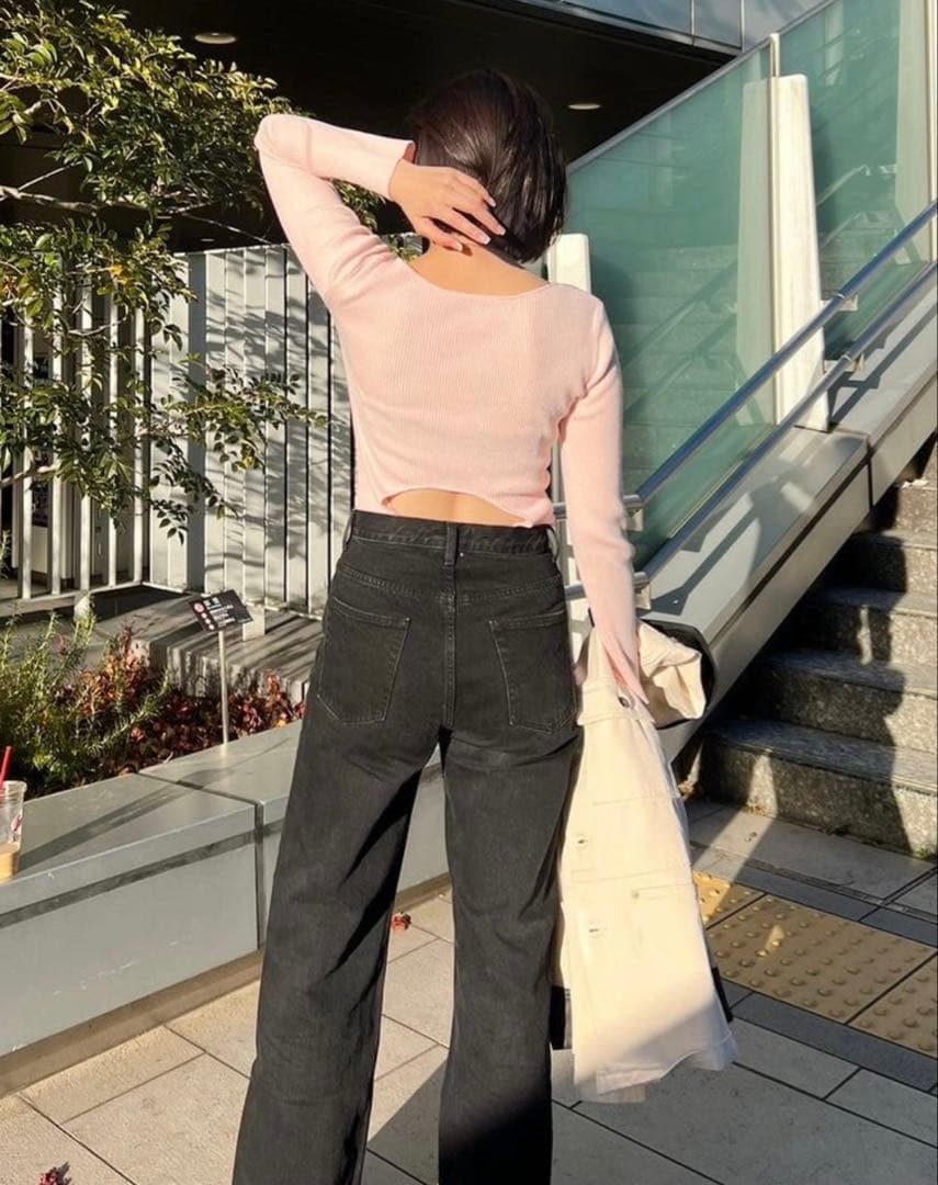 searoomlynn♡ リネンコンビ2wayクルーBODYスーツ