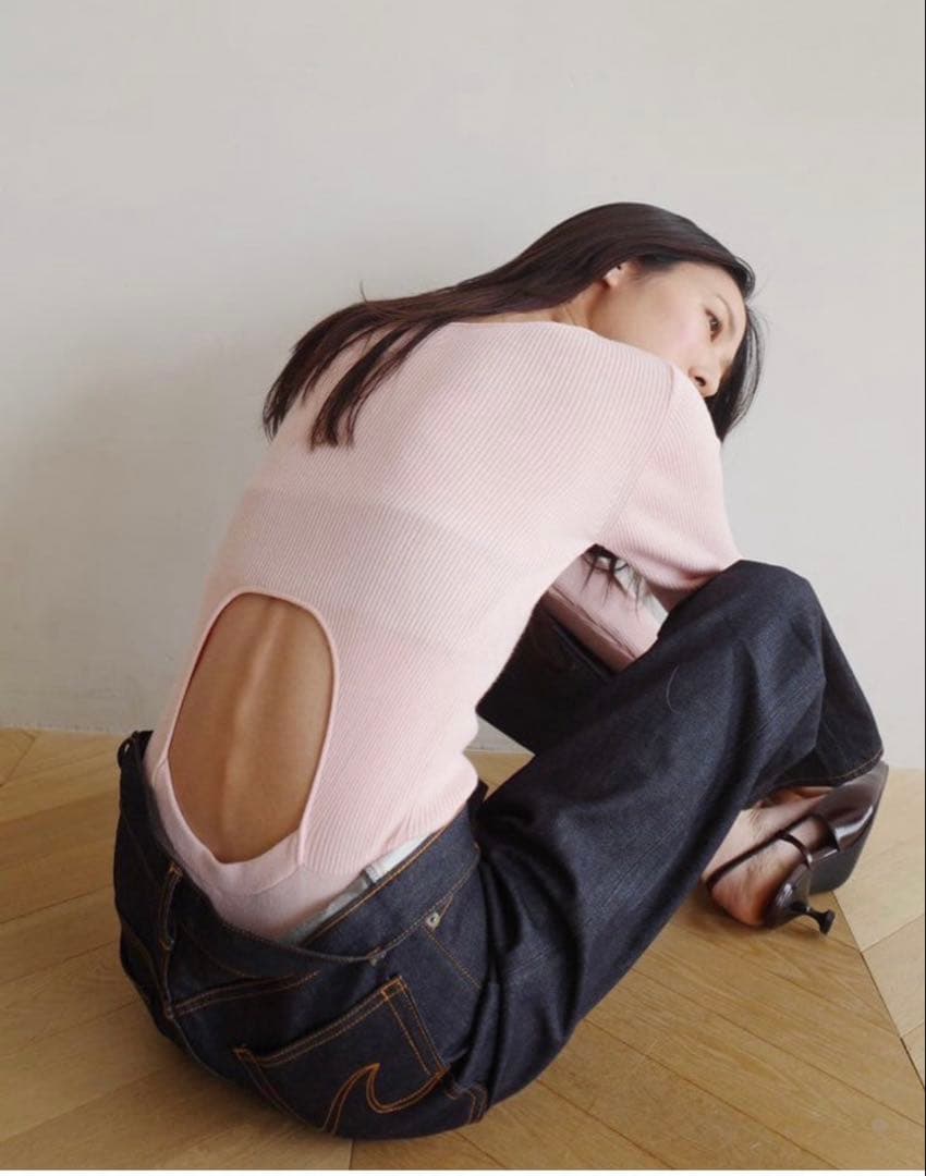 searoomlynn♡ リネンコンビ2wayクルーBODYスーツ