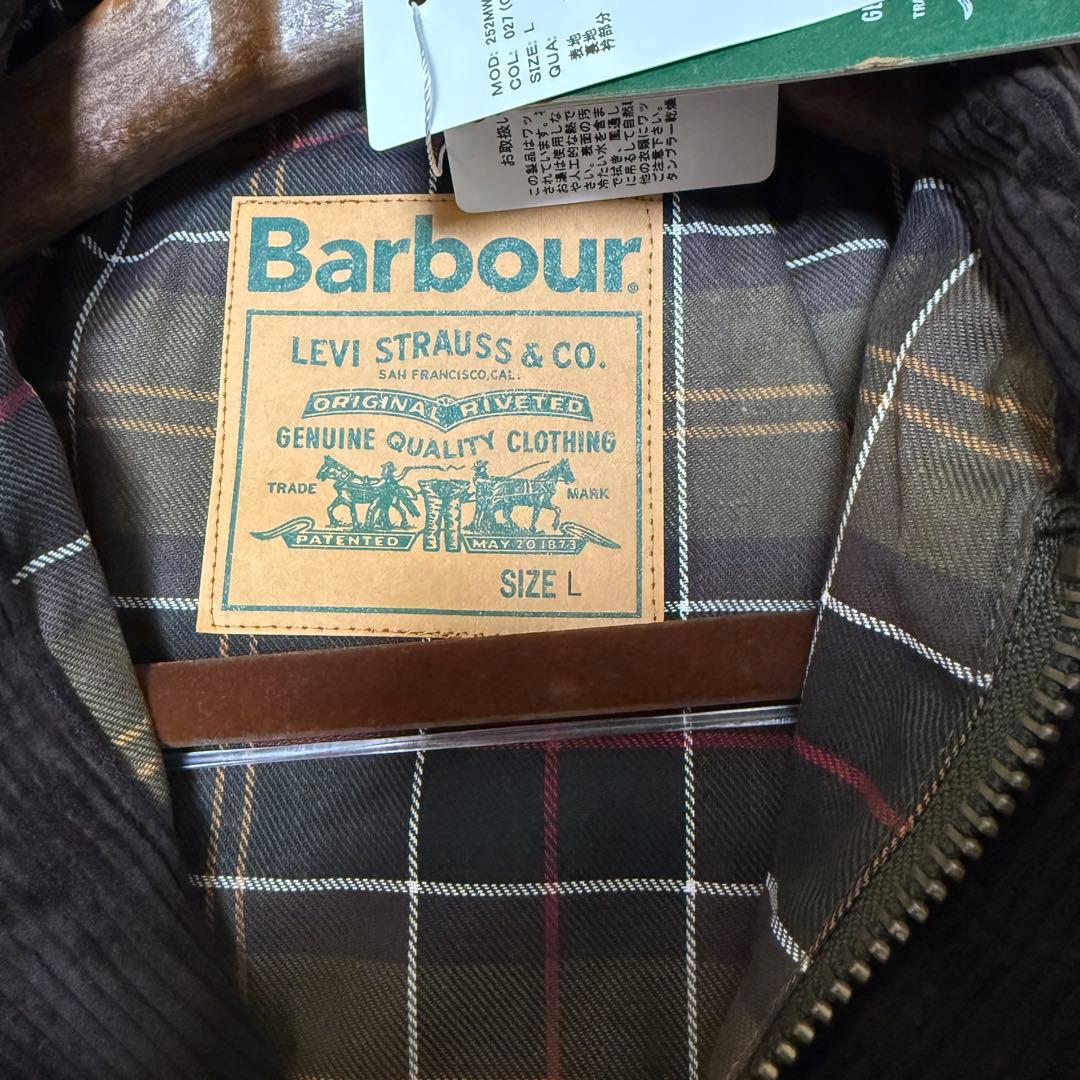 希少新品タグ付Barbour Levi’s Type2 ワックス ジャケット　L