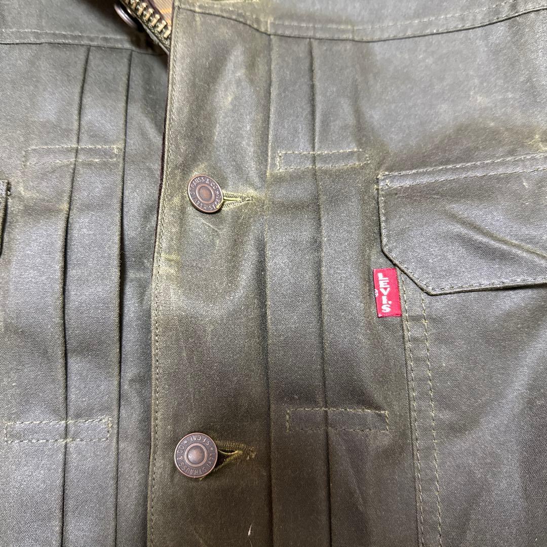 希少新品タグ付Barbour Levi’s Type2 ワックス ジャケット　L