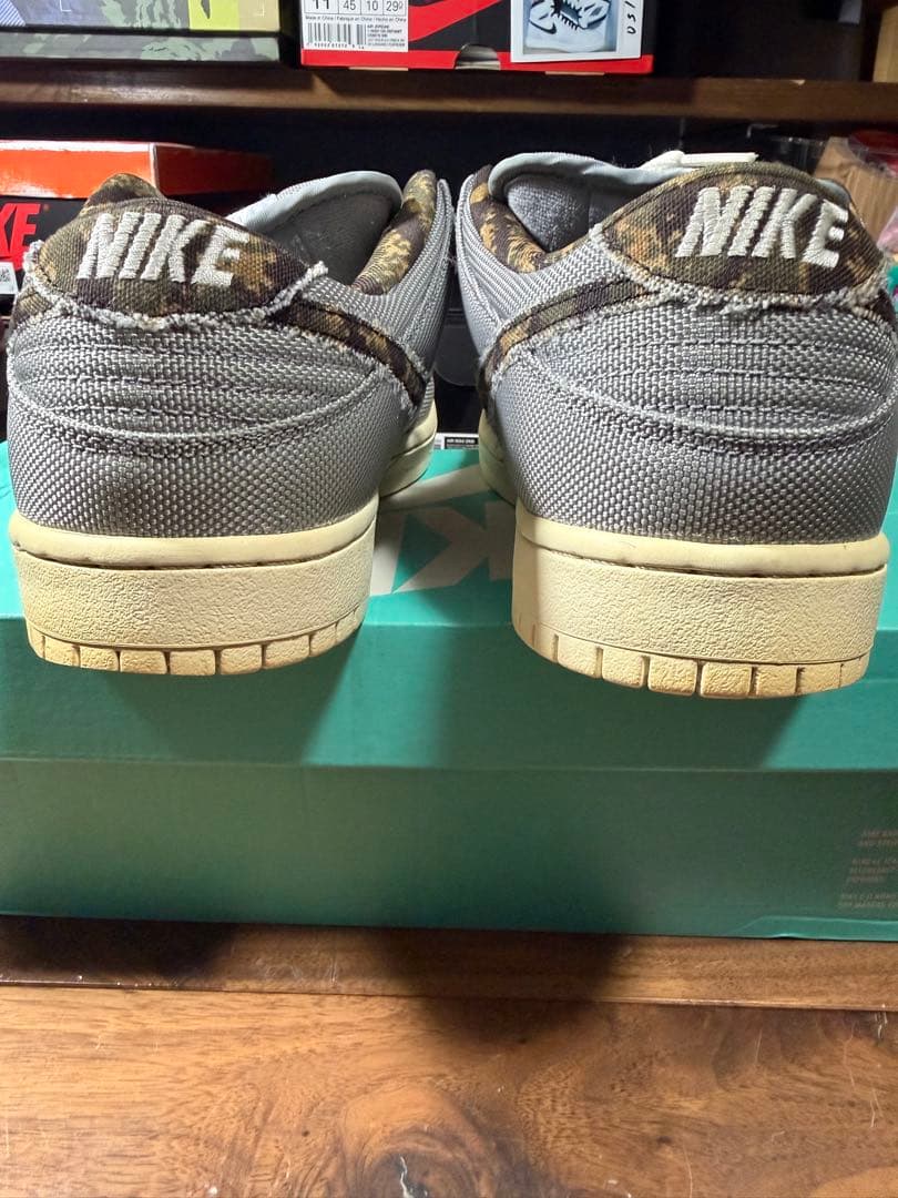 靴 Nike SB Dunk Low \"Wolf Grey Digi Camo\"