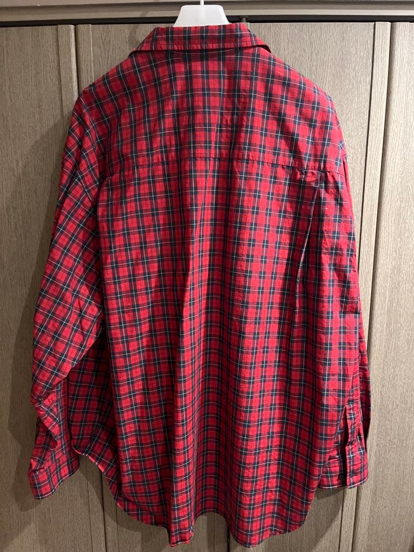 BALENCIAGA チェック柄 長袖シャツ　3B オーバーサイズ