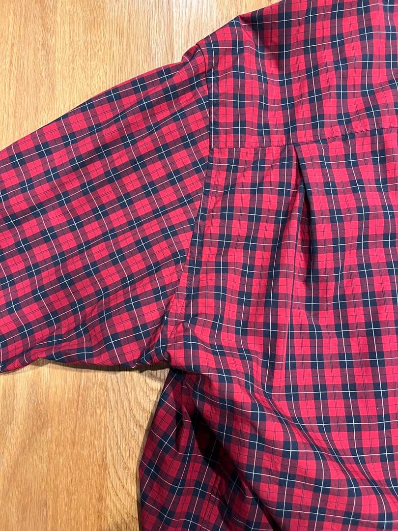 BALENCIAGA チェック柄 長袖シャツ　3B オーバーサイズ